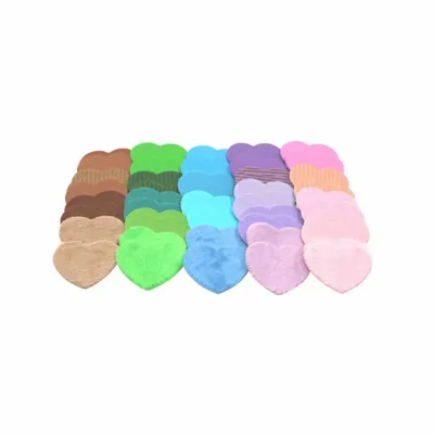 Children's arts and crafts - Textured sensory stickers - Hearts - LOOLIPO