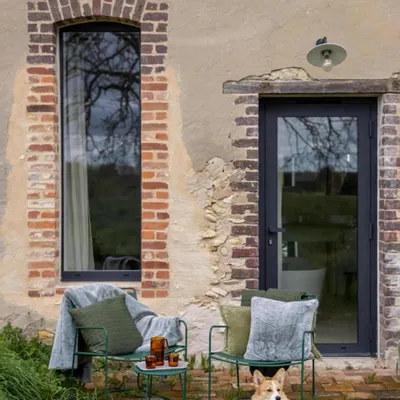 Coussins - Coussin uni Fara Olive 45 x 45 - MAISON VIVARAISE - SDE VIVARAISE WINKLER