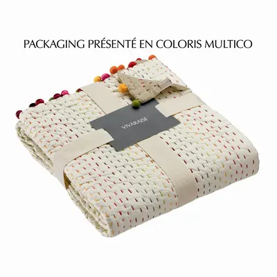 Throw blankets - Plain Plaid Gastounet Cacao 140 X 200 - MAISON VIVARAISE - SDE VIVARAISE WINKLER