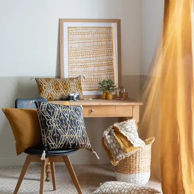 Cushions - Plain Cushion Zeff Bronze 40 X 65 - MAISON VIVARAISE - SDE VIVARAISE WINKLER