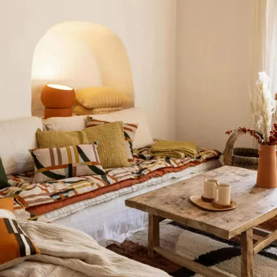 Bed linens - Recycled Bed Throw Lisa Naturel 180 X 260 - MAISON VIVARAISE - SDE VIVARAISE WINKLER