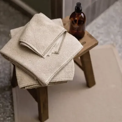 Bath towels - Bora Bath Towel Galet 70 X 130 - MAISON VIVARAISE - SDE VIVARAISE WINKLER