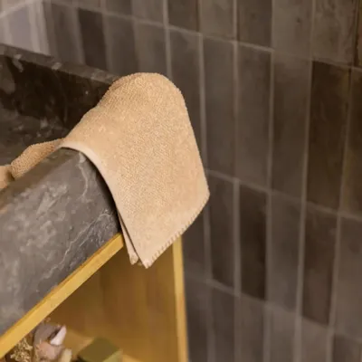 Bath towels - Bora Bath Towel Latte 50 X 100 - MAISON VIVARAISE - SDE VIVARAISE WINKLER