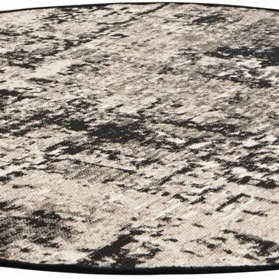 Tapis - Tapis Catania 2 outdoor Noir Diamètre 200 - MAISON VIVARAISE - SDE VIVARAISE WINKLER