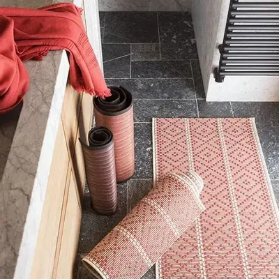 Linge de lit - Drap hammam Cancun Marmelade 90 x 180 - MAISON VIVARAISE - SDE VIVARAISE WINKLER