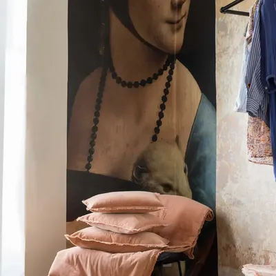 Bed linens - Plain Fara Comforter Dragée 85 X 200 - MAISON VIVARAISE - SDE VIVARAISE WINKLER