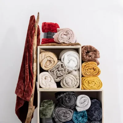 Bed linens - Tender Hot Water Bottle Ombre 23 X 33 - MAISON VIVARAISE - SDE VIVARAISE WINKLER