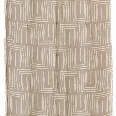 Bed linens - Tina Printed Comforter Naturel 85 X 200 - MAISON VIVARAISE - SDE VIVARAISE WINKLER