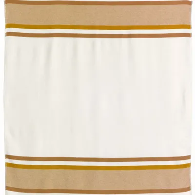 Linge de lit - Jeté jacquard recyclé Gioia Ivoire 240 x 260 - MAISON VIVARAISE - SDE VIVARAISE WINKLER