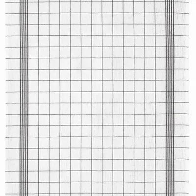 Dish towels - Carreaux Linen-Cotton Tea Towel Noir 55 X 75 - MAISON VIVARAISE - SDE VIVARAISE WINKLER