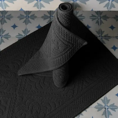 Other bath linens - Enzo Bath Mat Carbone 70 X 140 - MAISON VIVARAISE - SDE VIVARAISE WINKLER