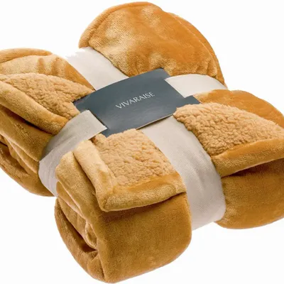 Bed linens - Michka Bed Throw Bronze 220 X 240 - MAISON VIVARAISE - SDE VIVARAISE WINKLER