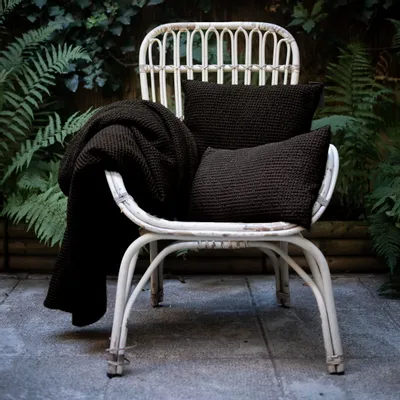 Bed linens - Maia Bed Throw Carbone 240 X 260 - MAISON VIVARAISE - SDE VIVARAISE WINKLER