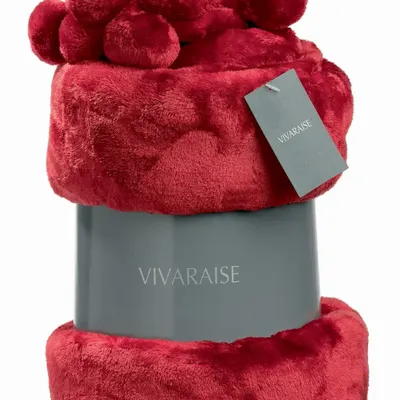 Throw blankets - Tender Throw Blanket Neige 150 X 200 - MAISON VIVARAISE - SDE VIVARAISE WINKLER