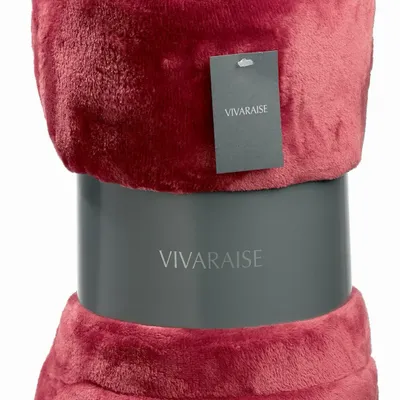 Throw blankets - Tender Throw Blanket Caramel 150 X 200 - MAISON VIVARAISE - SDE VIVARAISE WINKLER