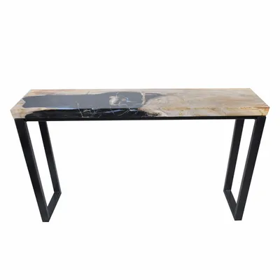 Console table - Designer Console Tables in Petrified Wood - XYLEIA PETRIFIED WOOD
