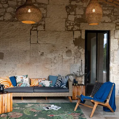 Linge de lit - Jeté Tana Touareg 180 x 260 - MAISON VIVARAISE - SDE VIVARAISE WINKLER