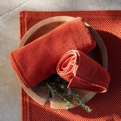 Autres linges de bain - Tapis de bain uni Etia Rooibos 54 x 64 - MAISON VIVARAISE - SDE VIVARAISE WINKLER
