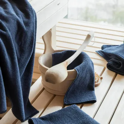 Other bath linens - Etia Bath Mat Encre 54 X 110 - MAISON VIVARAISE - SDE VIVARAISE WINKLER