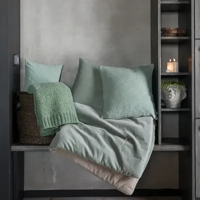 Linge de lit - Chemin de lit uni Elise Opaline 90 x 240 - MAISON VIVARAISE - SDE VIVARAISE WINKLER