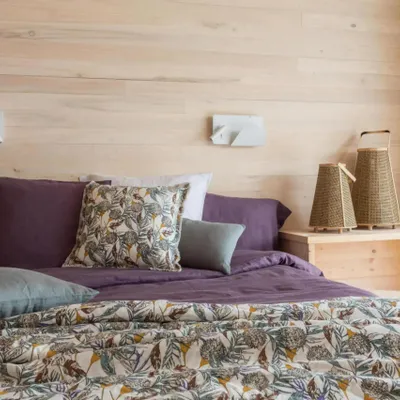 Linge de lit - Taie d'oreiller Zeff Raisin 65 x 65 - MAISON VIVARAISE - SDE VIVARAISE WINKLER