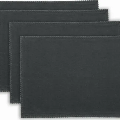 Table cloths - Set of 4 Recycled Placemats Delia Ombre 33 X 45 - MAISON VIVARAISE - SDE VIVARAISE WINKLER