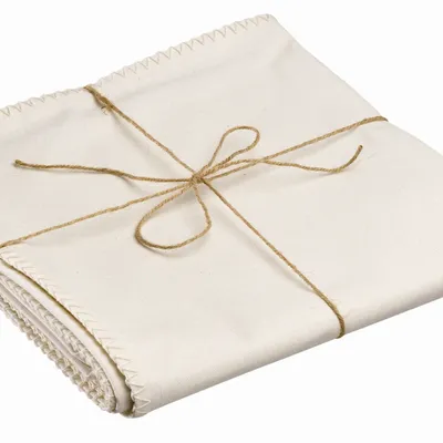 Table cloths - Recycled Tablecloth Delia Ivoire 170 X 300 - MAISON VIVARAISE - SDE VIVARAISE WINKLER