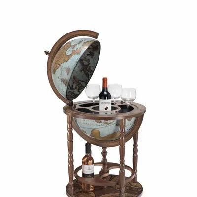 Restaurant trolleys - Zoffoli Bar Globe Minerva Blue Ocean d.40cm - ZOFFOLI MAPPAMONDI
