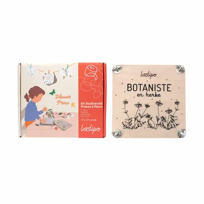 Children's games - Wooden Flower and Leaf Press – Budding Botanist - LOOLIPO