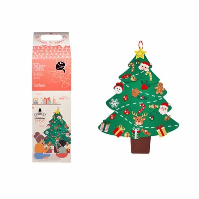 Children's games - Buildable felt Christmas tree - Giant Christmas tree - LOOLIPO