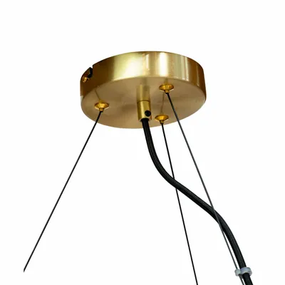 Hanging lights - Como brass ceiling lamp round with 5 domes - DYBERG LARSEN