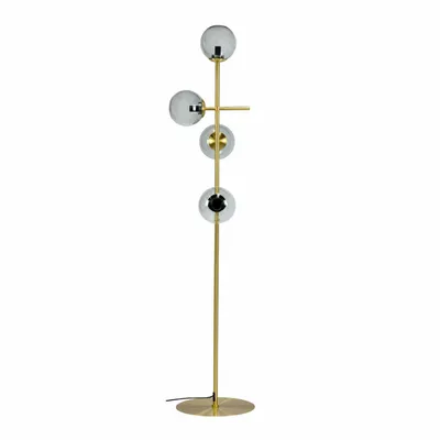 Lampadaires - Lampadaire Como smoke/ laiton - DYBERG LARSEN