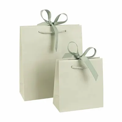 Cadeaux - Sac papier satiné, ruban gros grain - LAVAL 1878