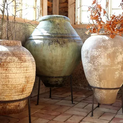 Pottery - Planter on stand - CHIC ANTIQUE A/S