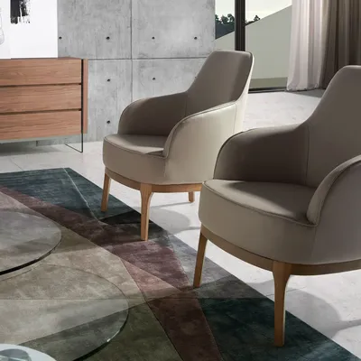 Armchairs - Armchair upholstered in leatherette - ANGEL CERDÁ