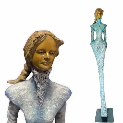 Sculptures, statuettes and miniatures - The NIGHT OF TIME bronze sculpture - LUSSOU-SCULPTEUR