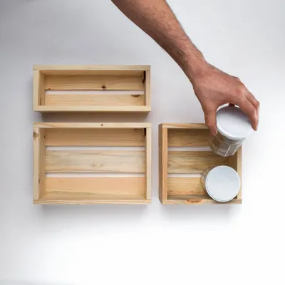 Storage boxes - 3-pot case - LIEU MULTIPLE