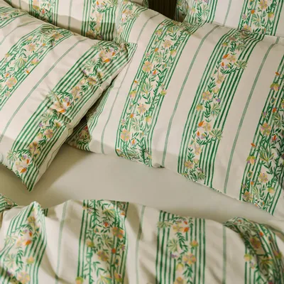 Linge de lit - Motif Kent pour Bonsoirs - LUCIE ADLER / PRINT STUDIO