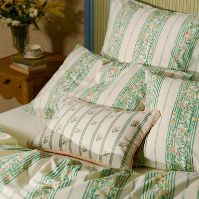 Bed linens - Kent pattern for Good evenings - LUCIE ADLER / PRINT STUDIO