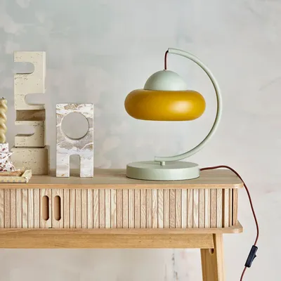Lampes de bureau  - Bubble Table lamp, Nature, Metal - BLOOMINGVILLE