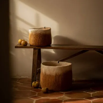 Decorative objects - HANDMADE FELTED STORAGE - MUSKHANE
