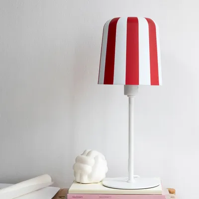 Desk lamps - Gry table lamp - Dark Red Stripes - DYBERG LARSEN