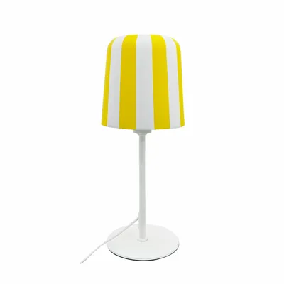 Lampes de bureau  - Lampe de table grise - Rayures jaunes - DYBERG LARSEN