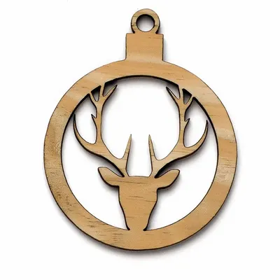 Christmas garlands and baubles - Reindeer Christmas ball (small size) - LIEU MULTIPLE