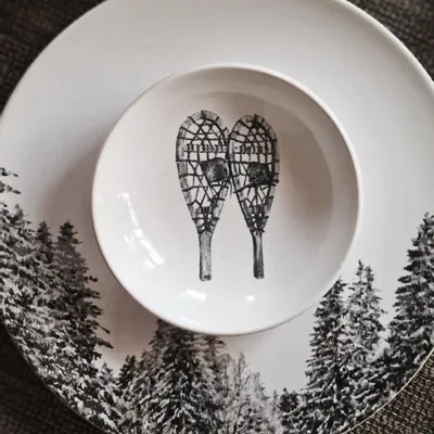 Formal plates - Collection Vaisselle MEGEVE - ANGEL DES MONTAGNES ADM FRANCE