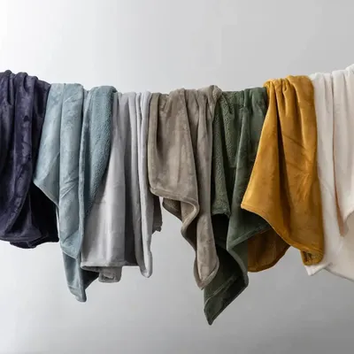 Throw blankets - Michka Throw Blanket Bronze 130 X 160 - MAISON VIVARAISE - SDE VIVARAISE WINKLER