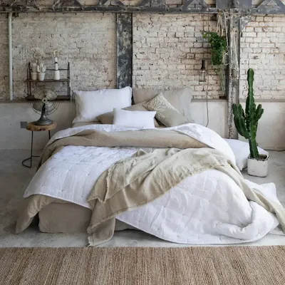 Bed linens - Zeff Bed Runner Vert de gris 90 X 240 - MAISON VIVARAISE - SDE VIVARAISE WINKLER