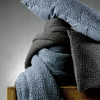 Linge de lit - Jete Tana Carbone 260 X 260 - MAISON VIVARAISE - SDE VIVARAISE WINKLER