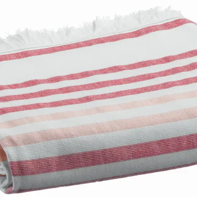 Bed linens - Recycled Hammam Towel Samoa Brique 100 X 200 - MAISON VIVARAISE - SDE VIVARAISE WINKLER