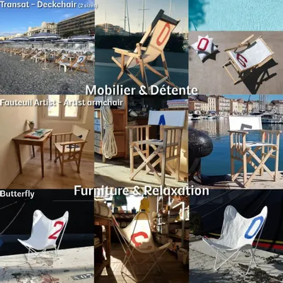 Decorative objects - Furniture-Decoration - recycled sail -made in France- eco-responsible - LES TOILES DU LARGE